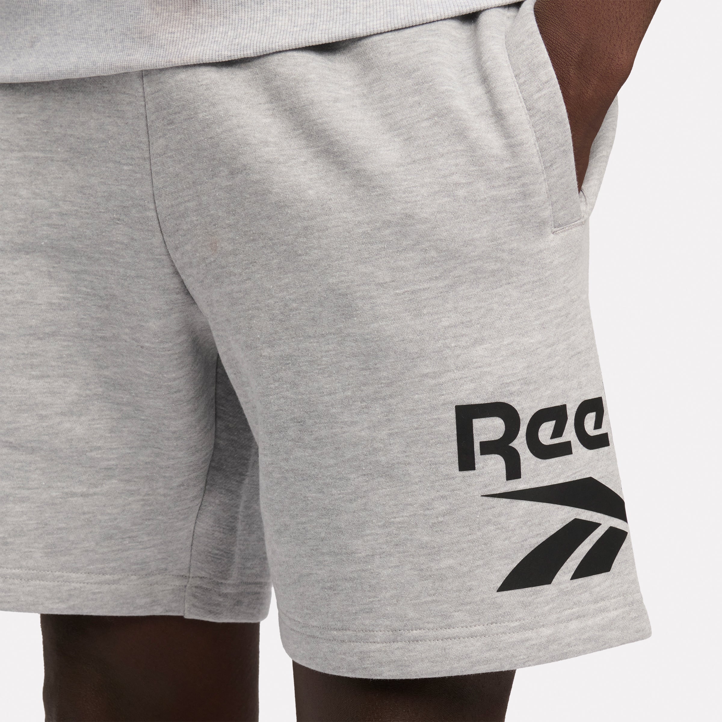 Reebok Identity 1-Color Logo Fleece Shorts - Image 4