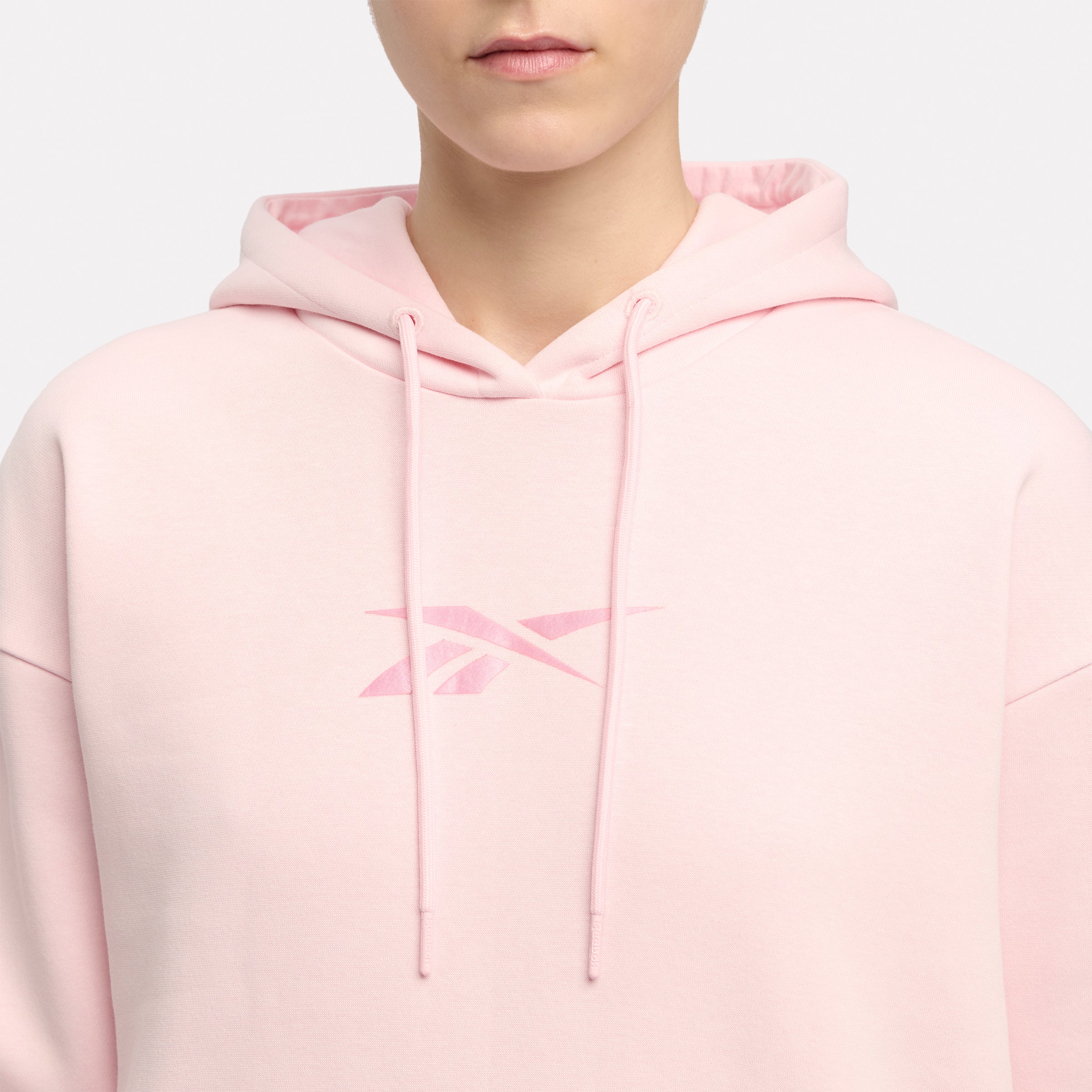 Satin Logo Fleece Hoodie - Image 4