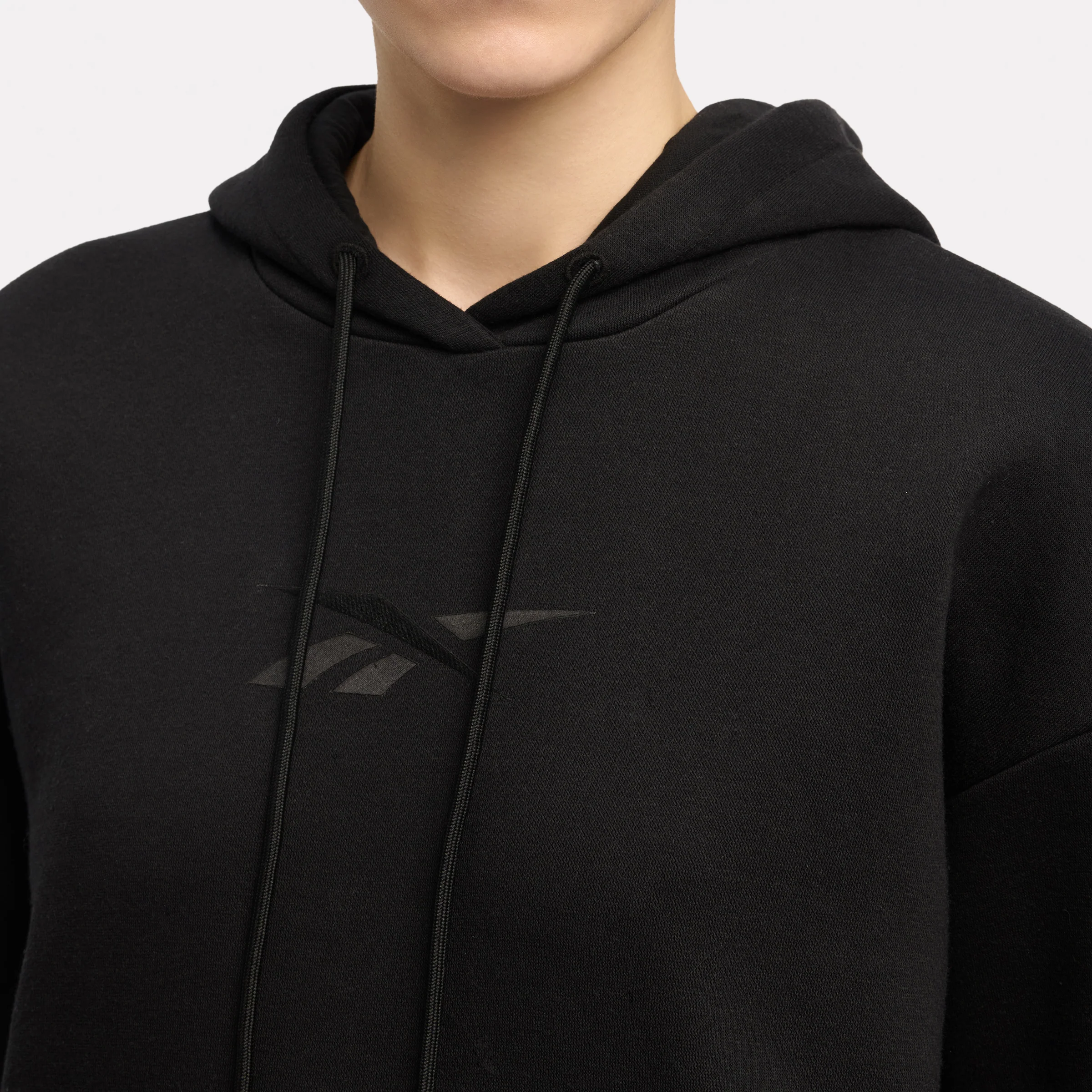 Satin Logo Fleece Hoodie - Image 4