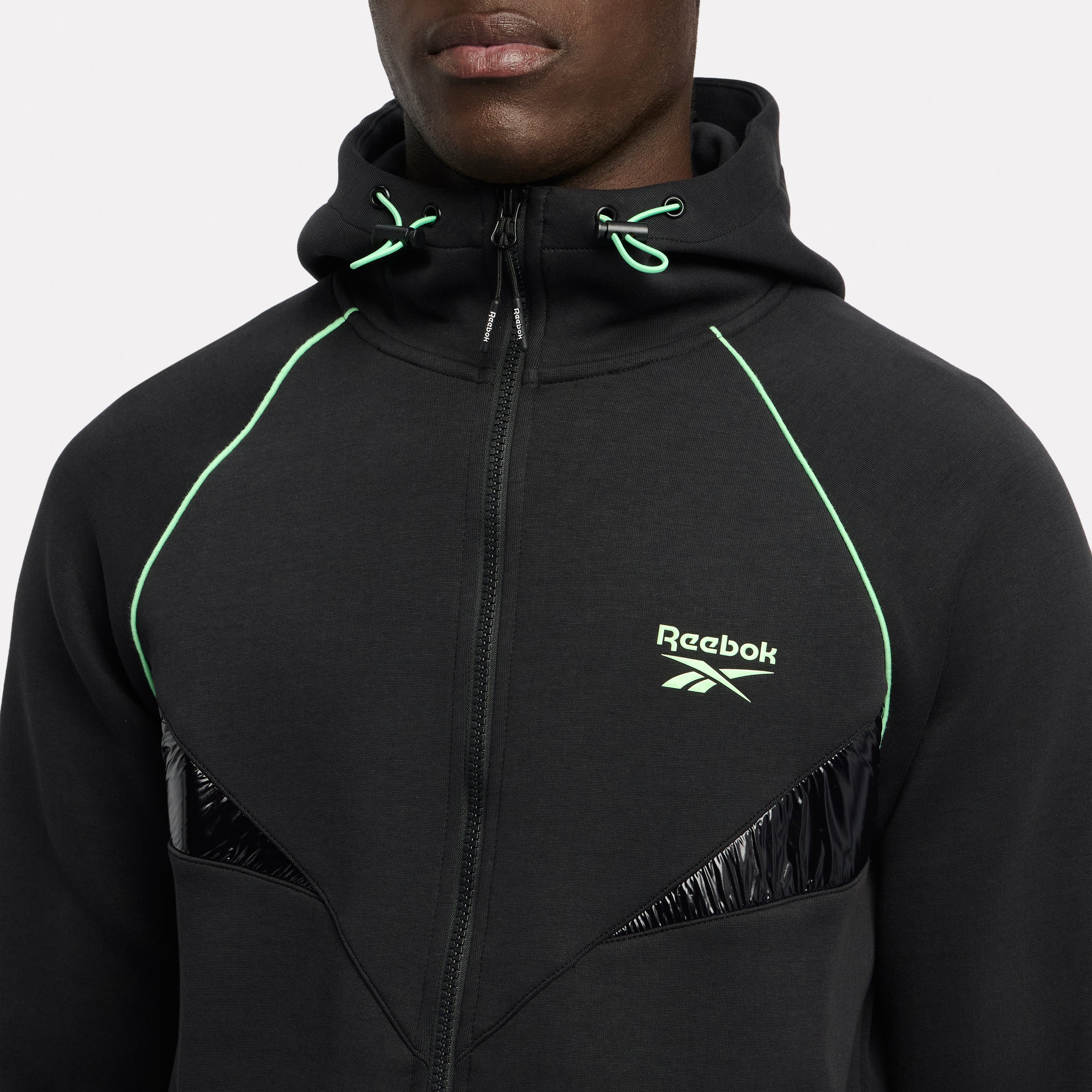 Sport Street Piping Spacer Full Zip Hoodie - Image 4